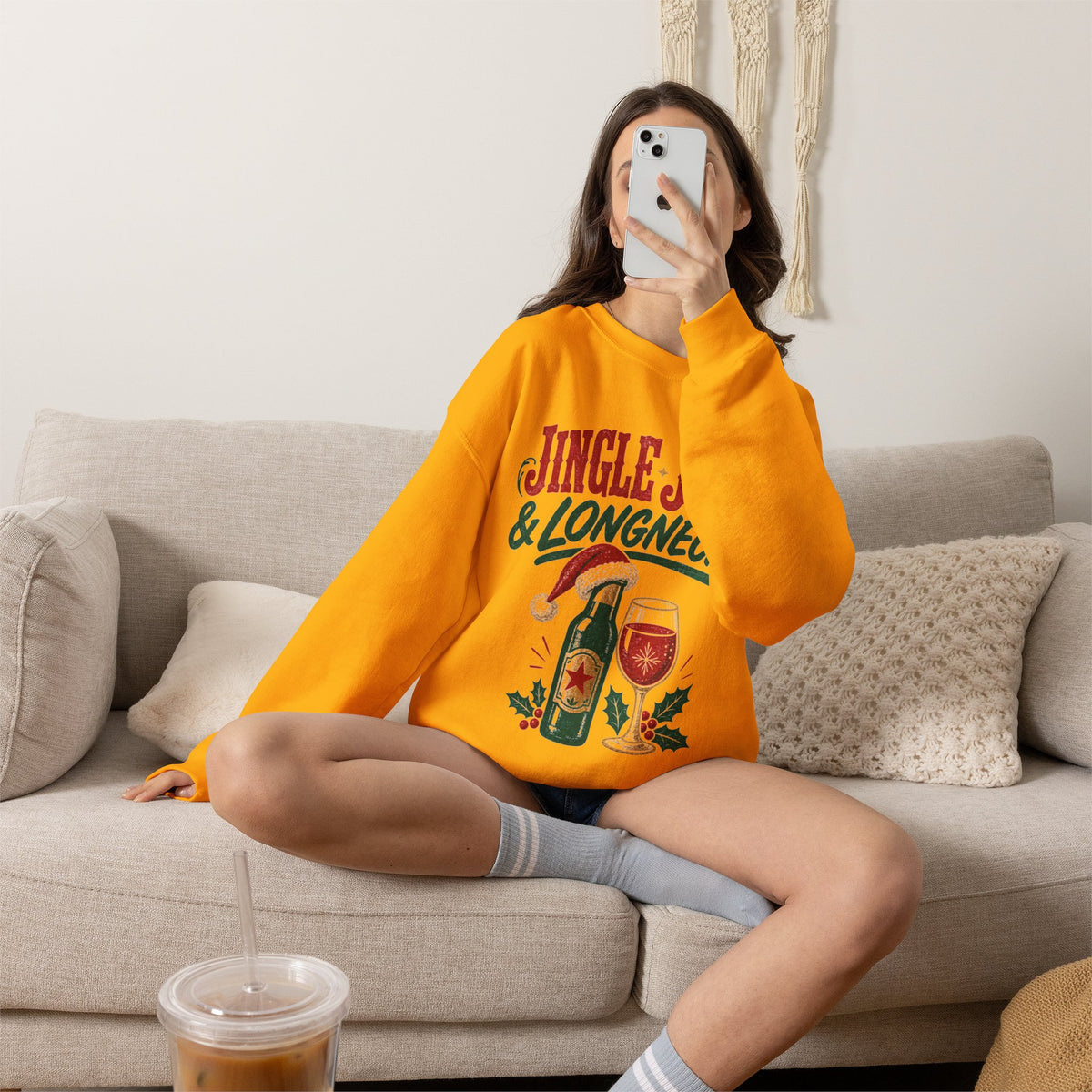 Jingle Juice & Longnecks Christmas Sweatshirt