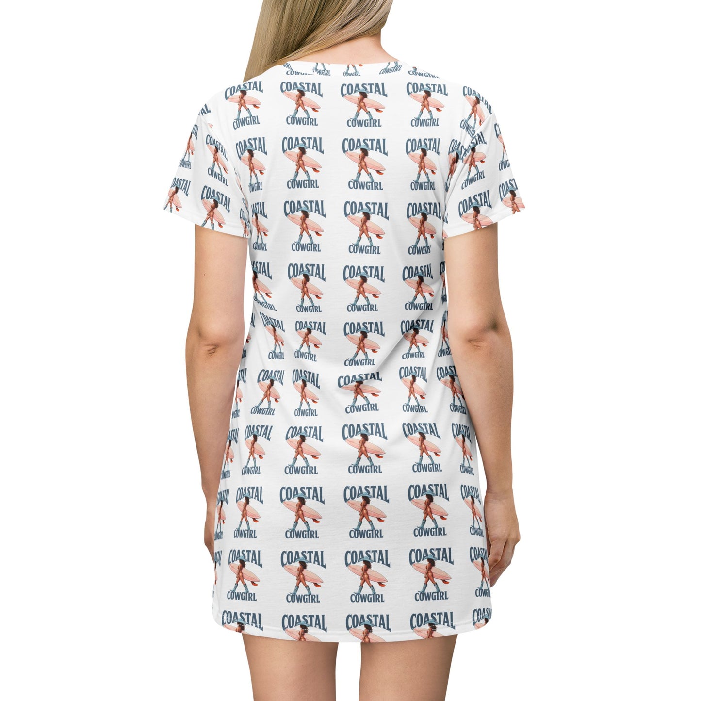 Coastal Cowgirl T‑Shirt Dress — Surfing Cowgirl Cover Up
