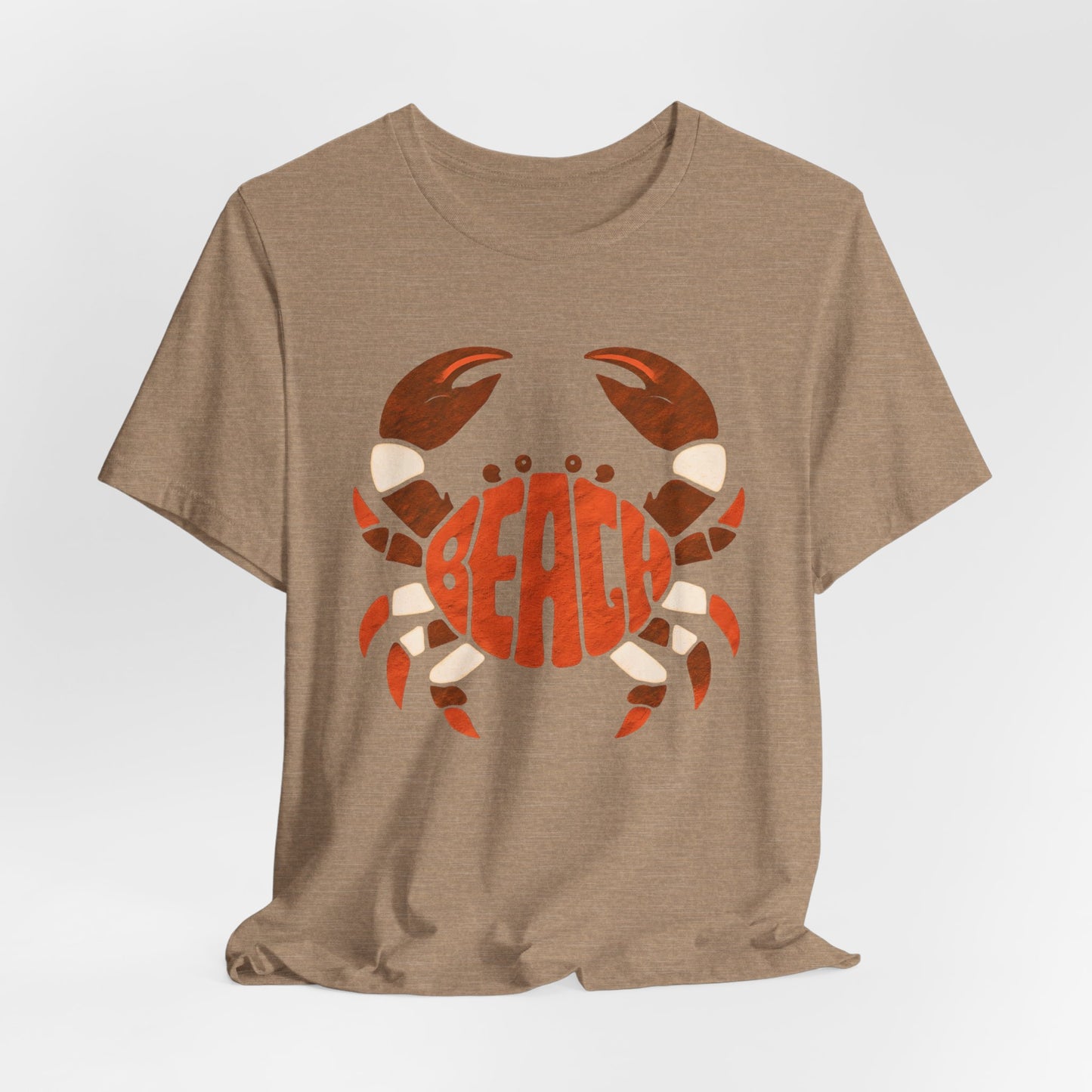 Beach Crab Graphic Tee — Retro Coastal Summer T-Shirt