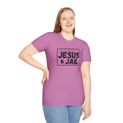 Somewhere Between Jesus & Jail T-Shirt