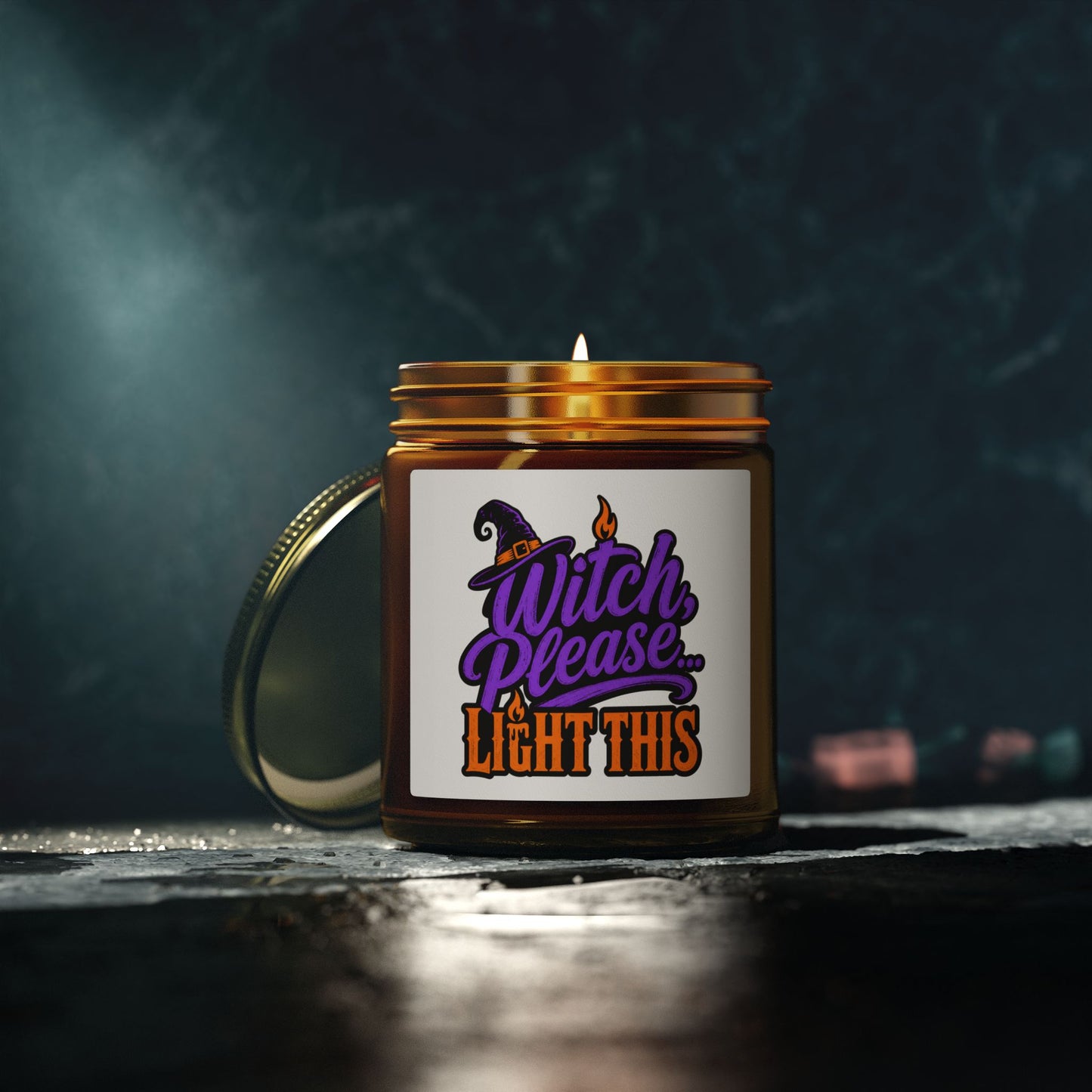 Witch Please 'Light This' Scented Candle — Coconut Apricot Wax (4oz/9oz)