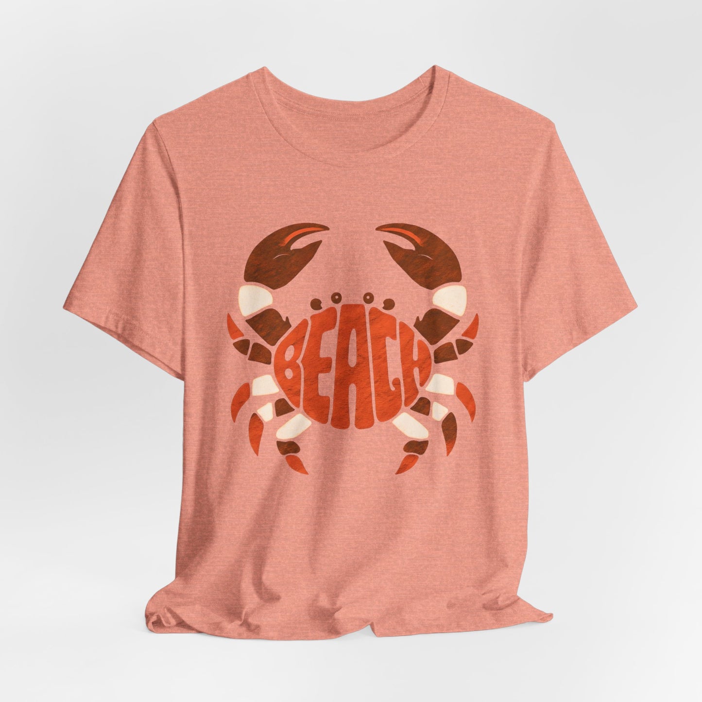 Beach Crab Graphic Tee — Retro Coastal Summer T-Shirt