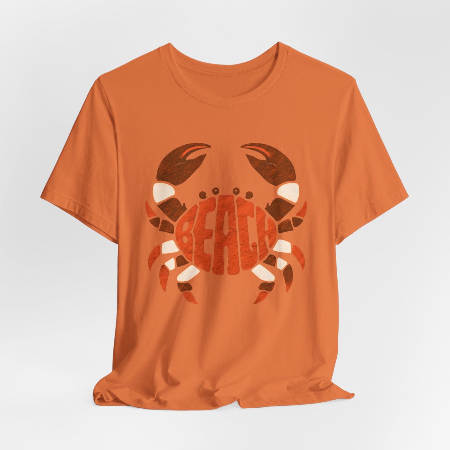 Beach Crab Graphic Tee — Retro Coastal Summer T-Shirt