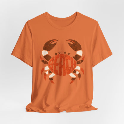 Beach Crab Graphic Tee — Retro Coastal Summer T-Shirt