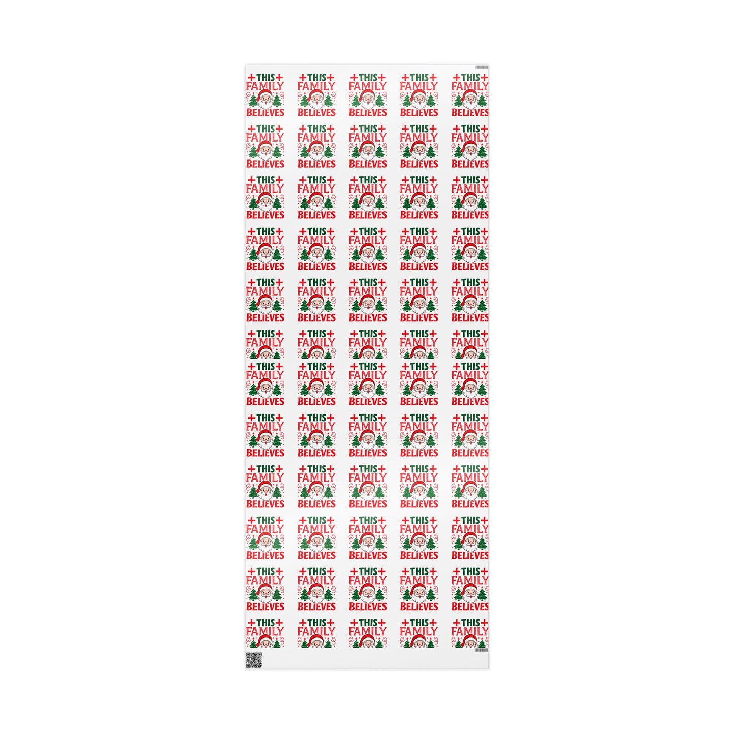 Christmas Wrapping Paper Roll This Family Believes Santa Claus Holiday Gift Wrap
