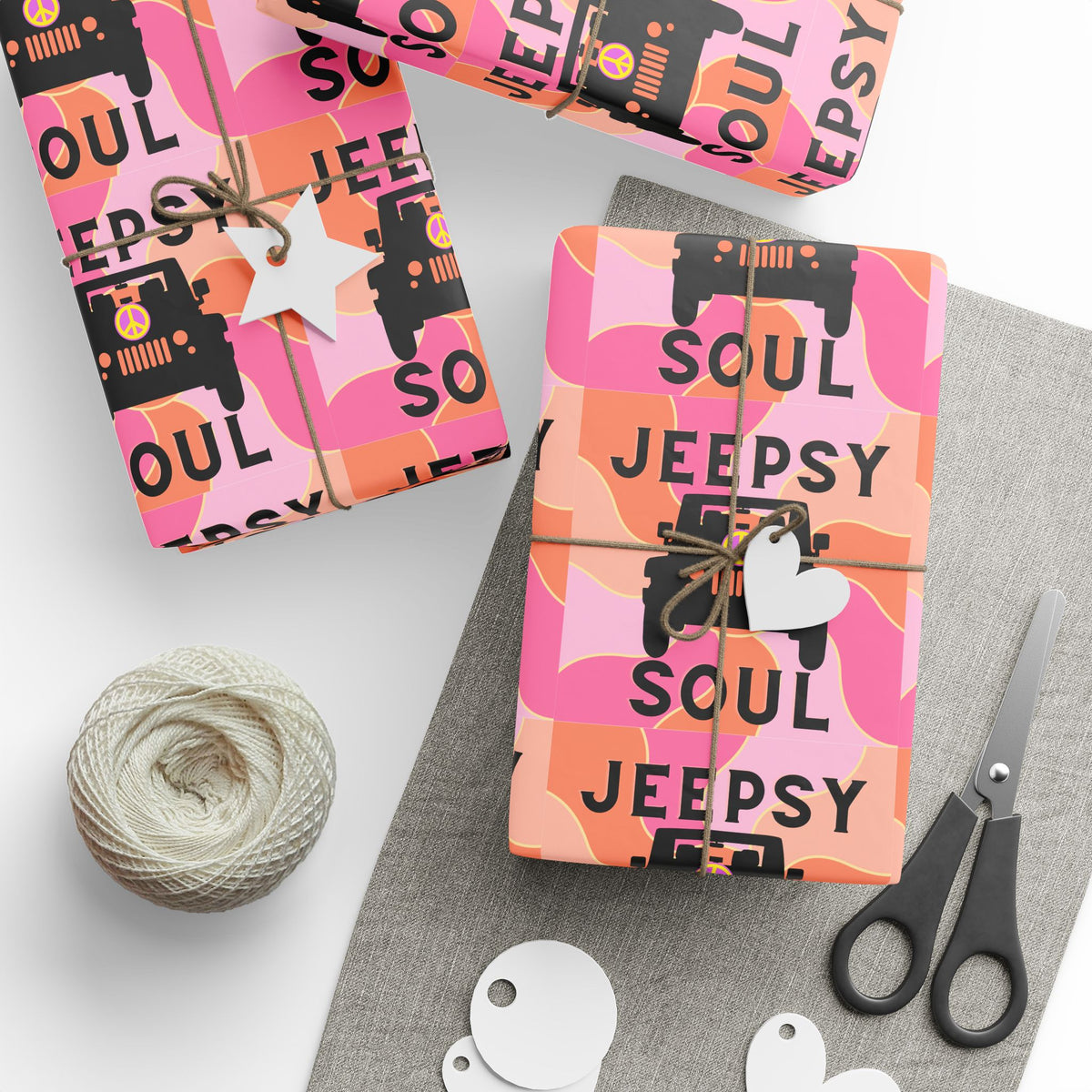 Jeepsy Soul Wrapping Paper - Christmas Birthdays Holidays JEEP Gift Wrap