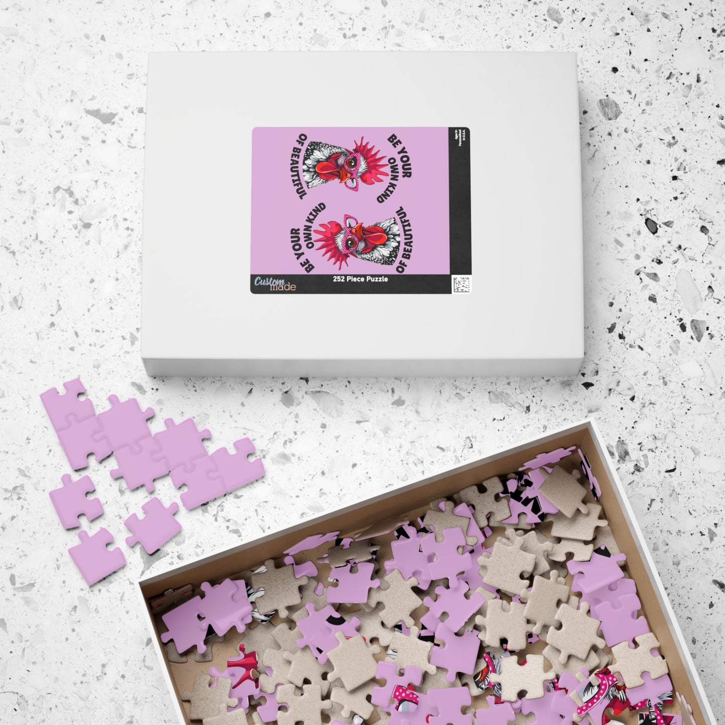 Be Your Own Kind of Beautiful Chicken Puzzle | Assorted Size Jigsaw Puzzles