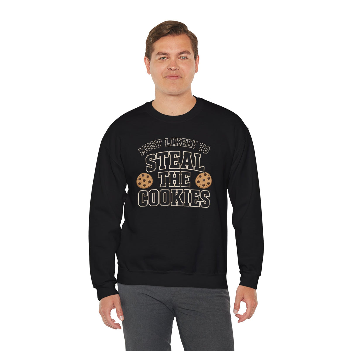 Most Likely To Steal The Cookies Sweatshirt - Christmas Crewneck