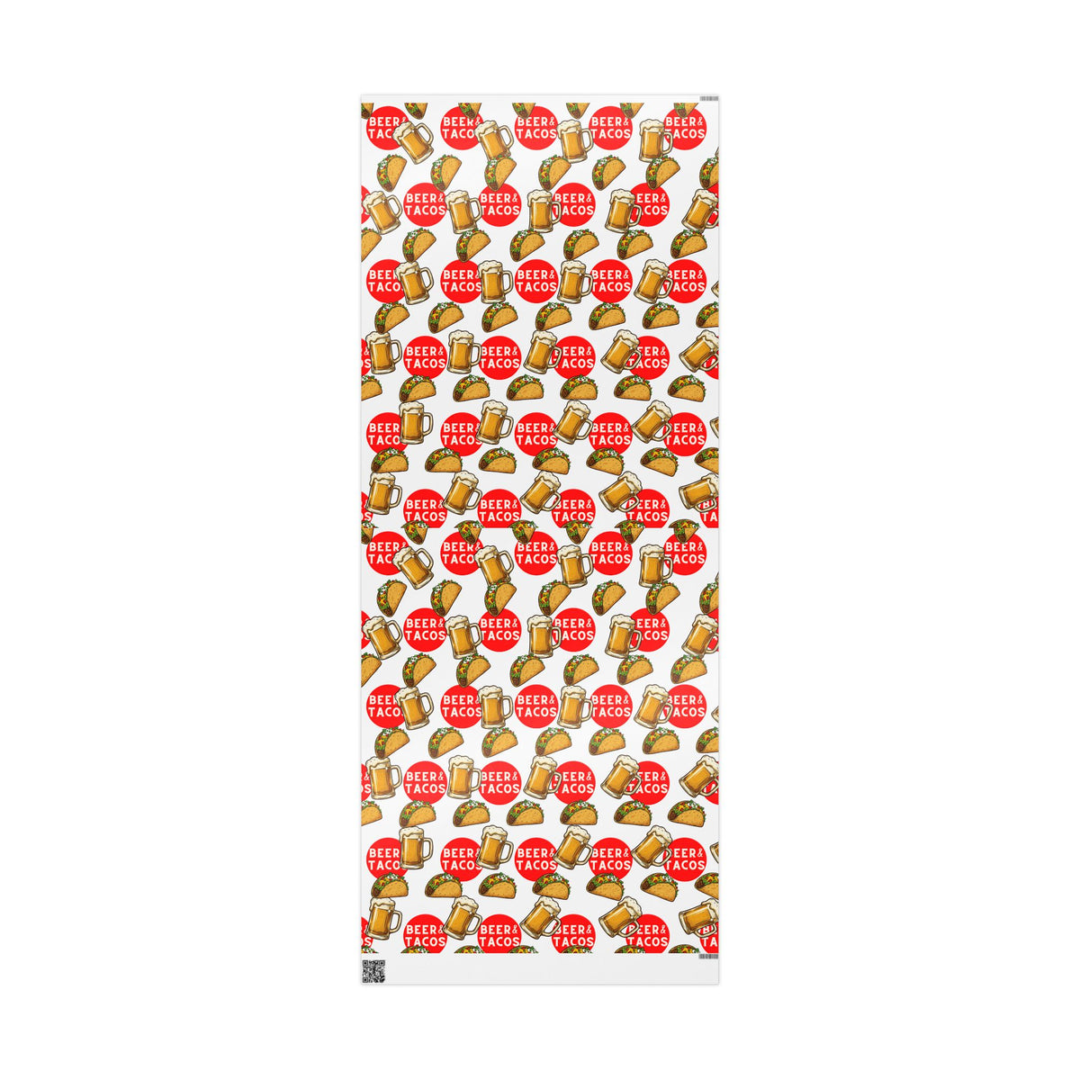 Beer & Tacos Wrapping Paper — Festive Christmas Holiday Gift Wrap