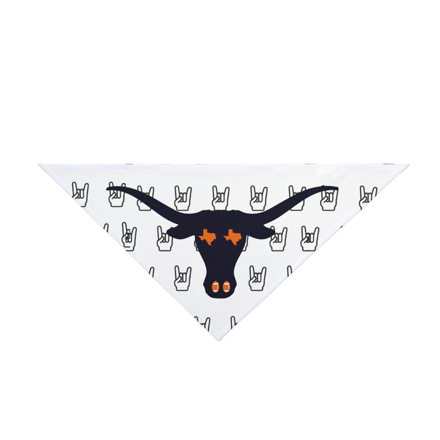 Rockin' Pet Bandana for Longhorn Lovers, Dog Accessories, Festival Gear, Pet Outfit, Cute Dog Wear, Unique Pet Gift