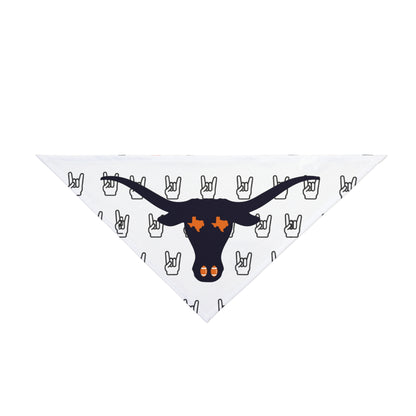Rockin' Pet Bandana for Longhorn Lovers, Dog Accessories, Festival Gear, Pet Outfit, Cute Dog Wear, Unique Pet Gift
