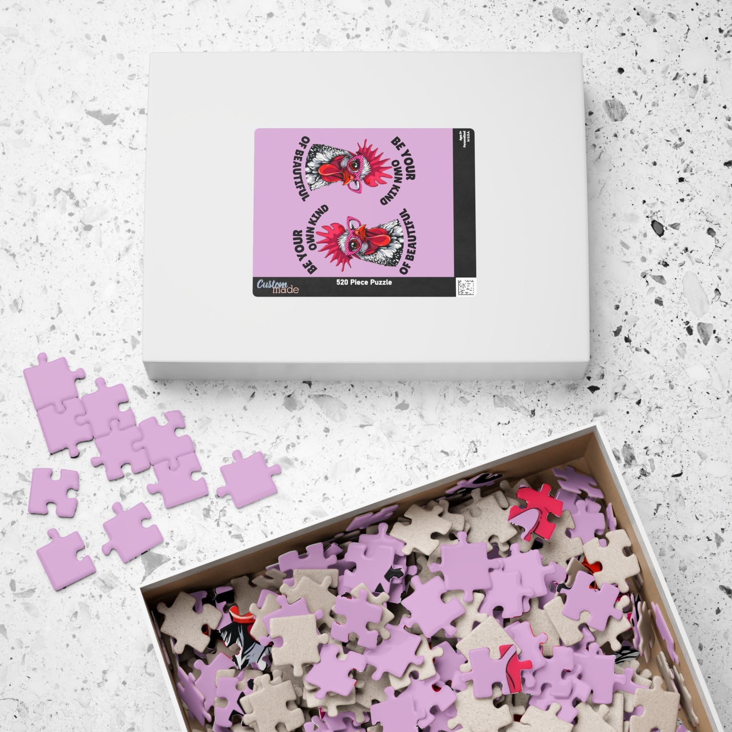 Be Your Own Kind of Beautiful Chicken Puzzle | Assorted Size Jigsaw Puzzles