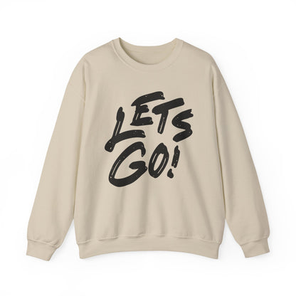 Crewneck Sweatshirt LET'S GO Sports Tailgate Fun Events