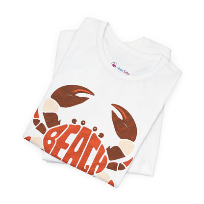 Beach Crab Graphic Tee — Retro Coastal Summer T-Shirt
