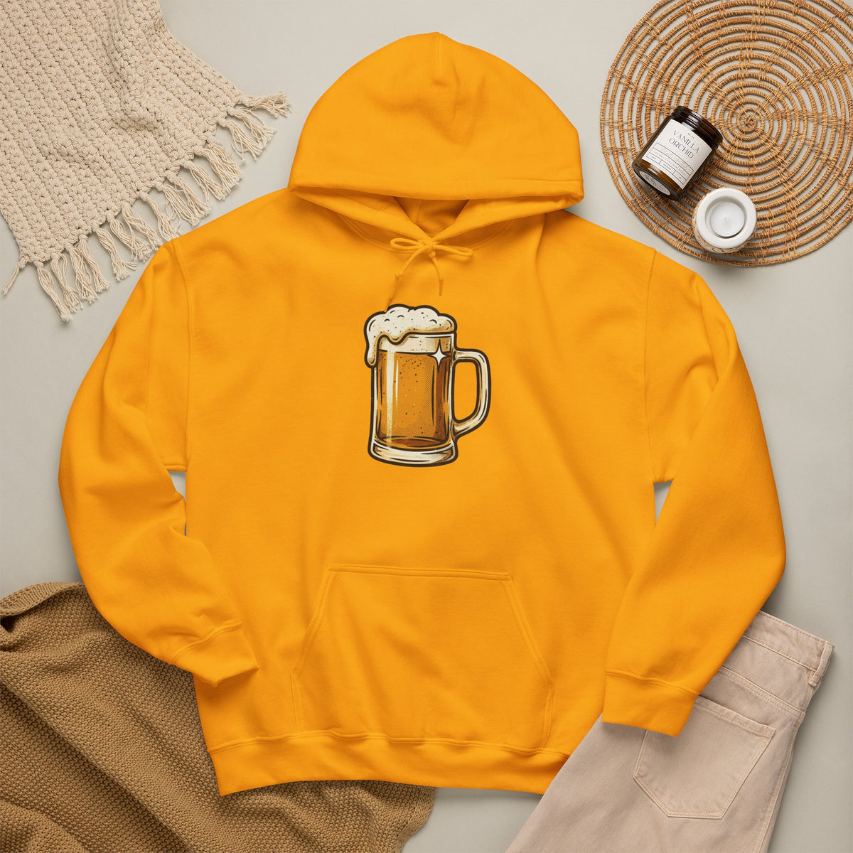 Beer Mug Hoodie — Cozy Beer Graphic Pullover for Brewers & Pub Lovers