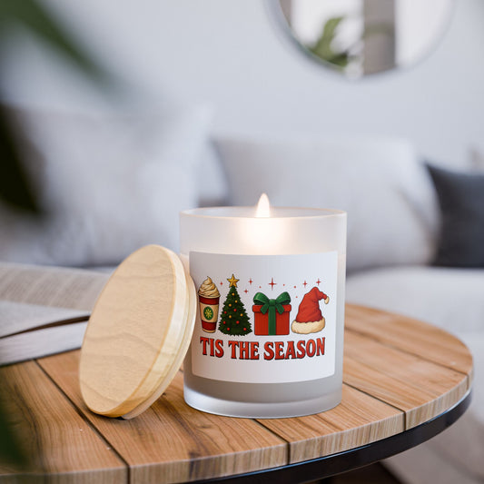 TIS THE SEASON Holiday Candle, Seasonal Decor, Christmas Gift, Home Fragrance, Festive Atmosphere
