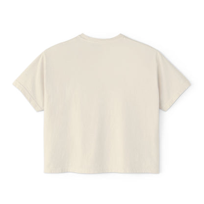 Beach Days Heart Graphic Tee — Women's Boxy Summer T-Shirt