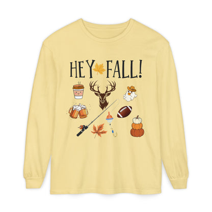 HEY Fall Themed Long Sleeve T-Shirt