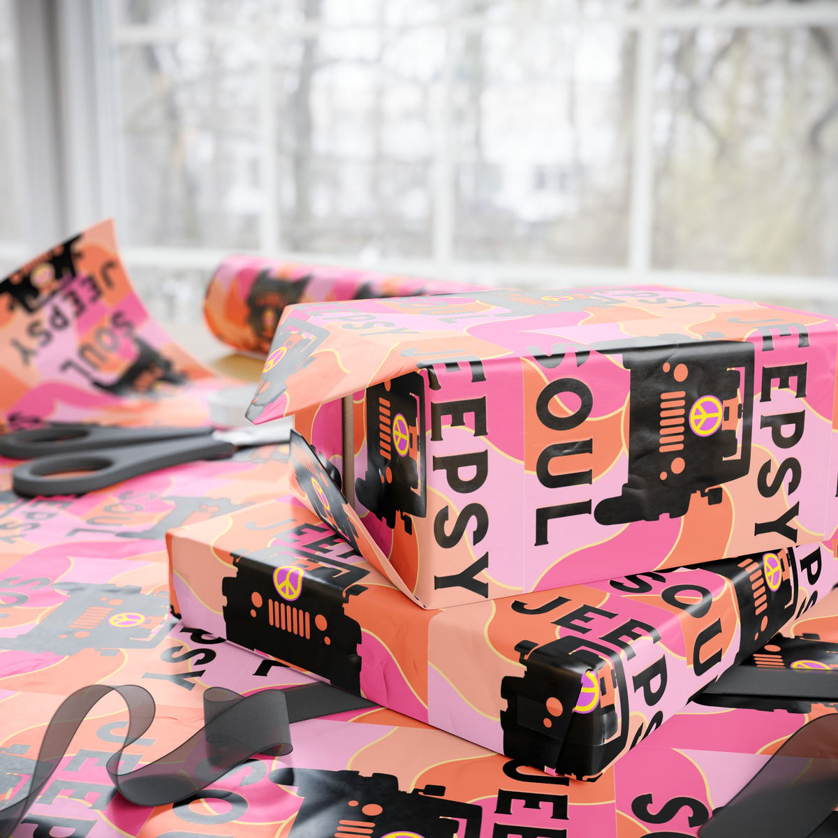Jeepsy Soul Wrapping Paper - Christmas Birthdays Holidays JEEP Gift Wrap