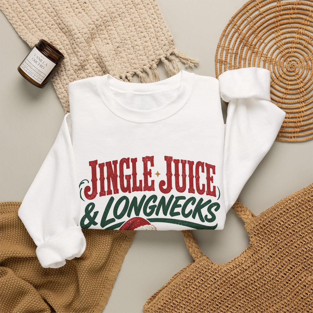 Jingle Juice & Longnecks Christmas Sweatshirt