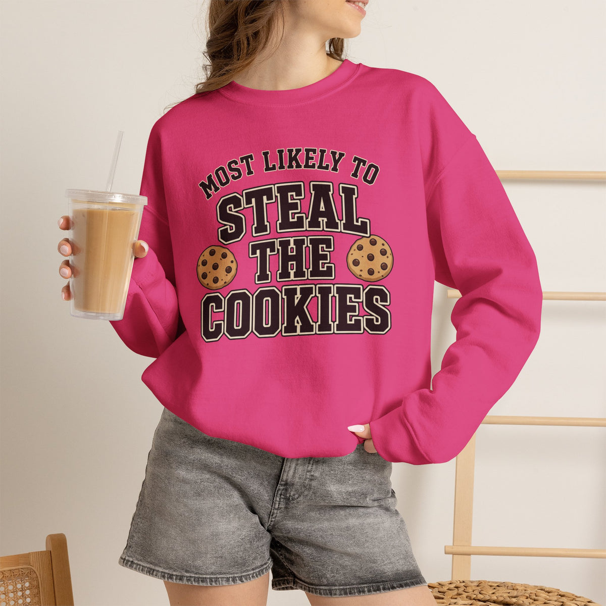 Most Likely To Steal The Cookies Sweatshirt - Christmas Crewneck