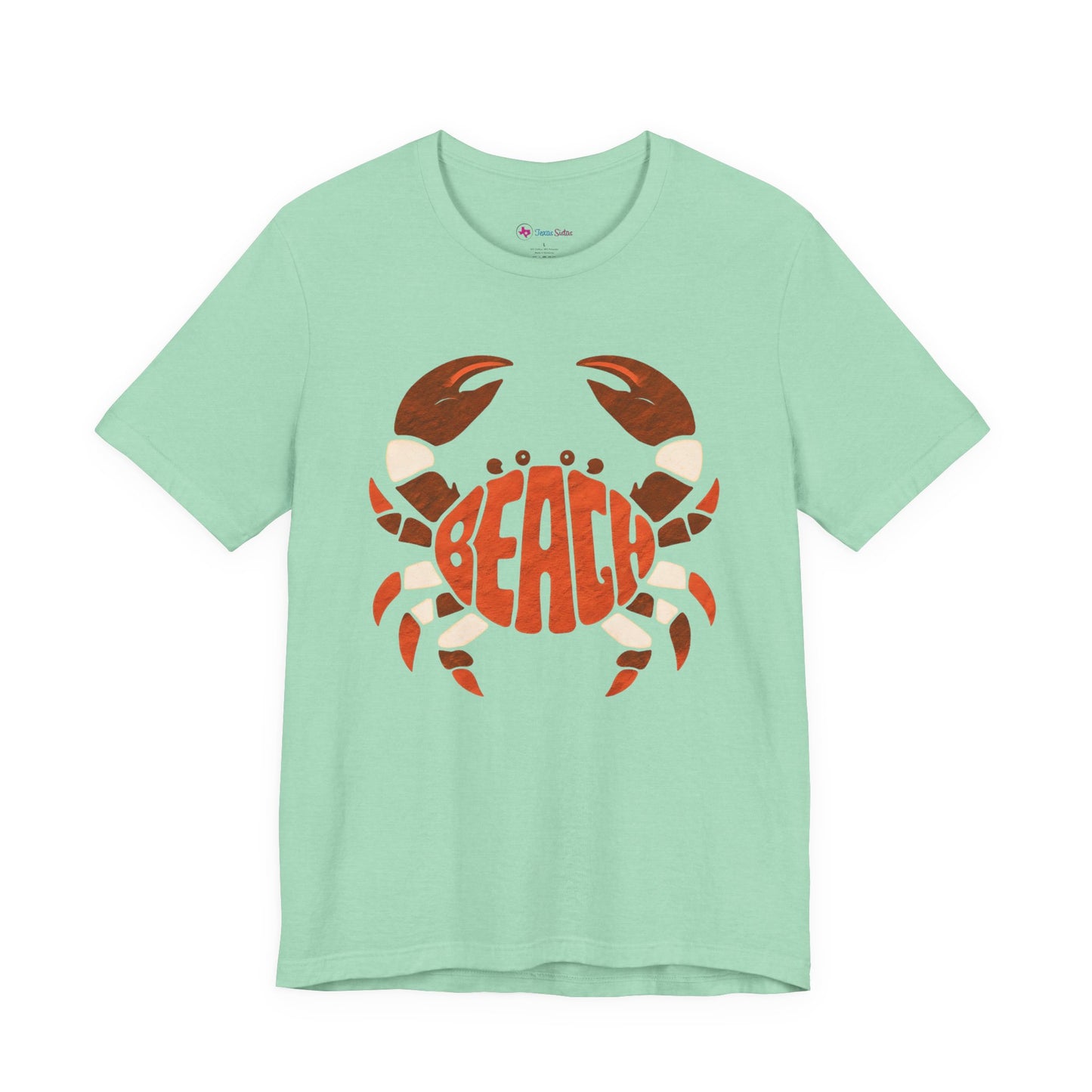 Beach Crab Graphic Tee — Retro Coastal Summer T-Shirt
