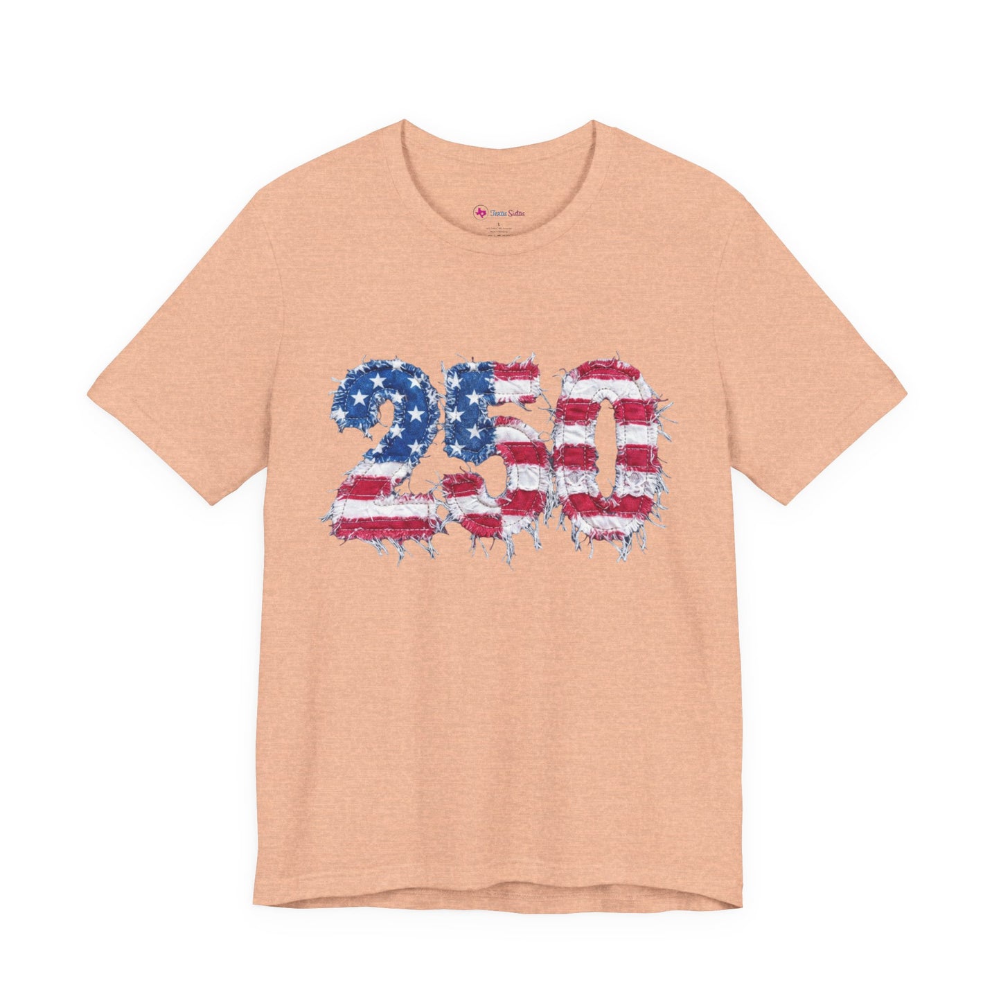 4th of July Frayed Patch Graphic Tee — Patriotic Independence Day T-Shirt