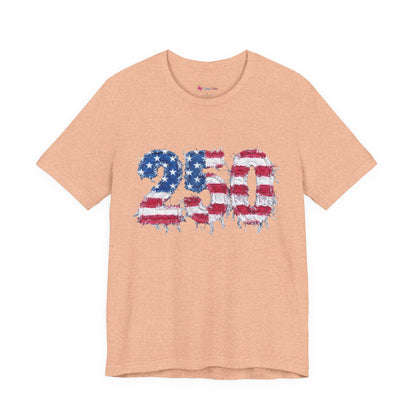 4th of July Frayed Patch Graphic Tee — Patriotic Independence Day T-Shirt