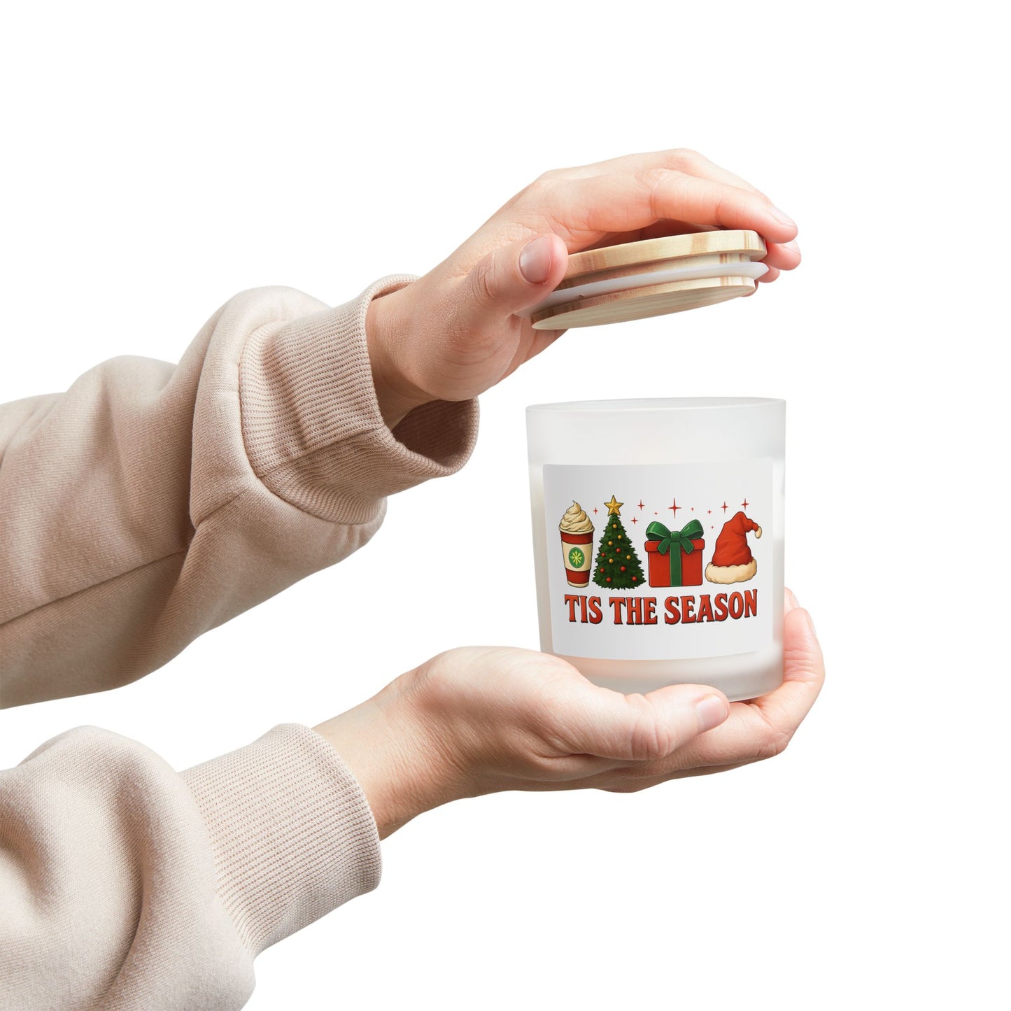 TIS THE SEASON Holiday Candle, Seasonal Decor, Christmas Gift, Home Fragrance, Festive Atmosphere