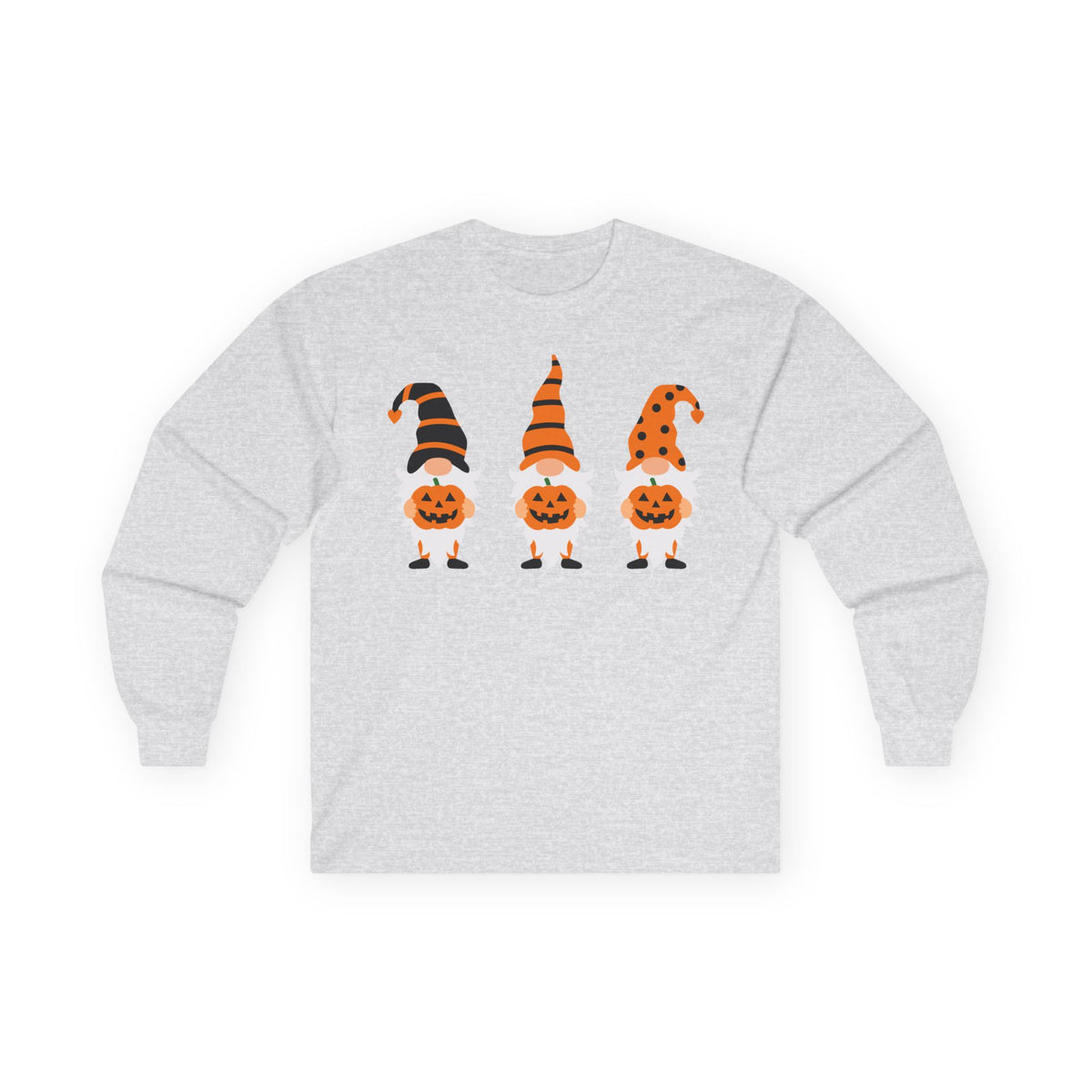 Halloween Pumpkin Gnomes Long Sleeve T-Shirts