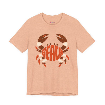 Beach Crab Graphic Tee — Retro Coastal Summer T-Shirt