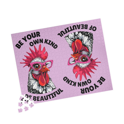 Be Your Own Kind of Beautiful Chicken Puzzle | Assorted Size Jigsaw Puzzles