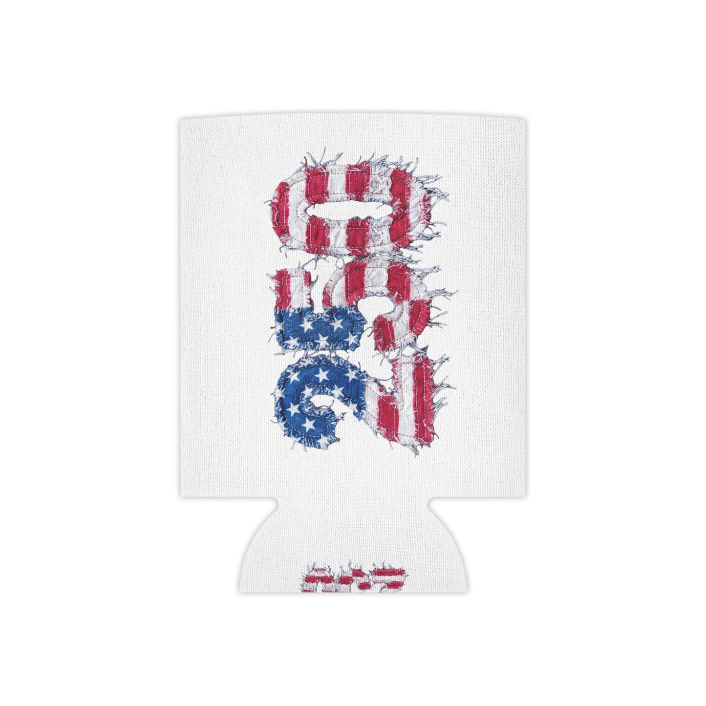 Patriotic USA Flag 250th Can Cooler - Reg or Slim Beer Koozie for 4th of July