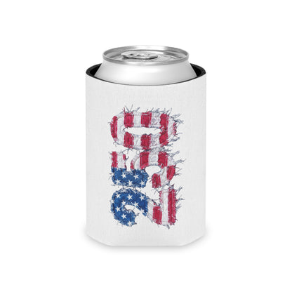 Patriotic USA Flag 250th Can Cooler - Reg or Slim Beer Koozie for 4th of July