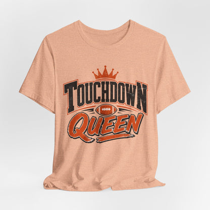 Touchdown Queen T-SHIRT Football Season Tailgate Time