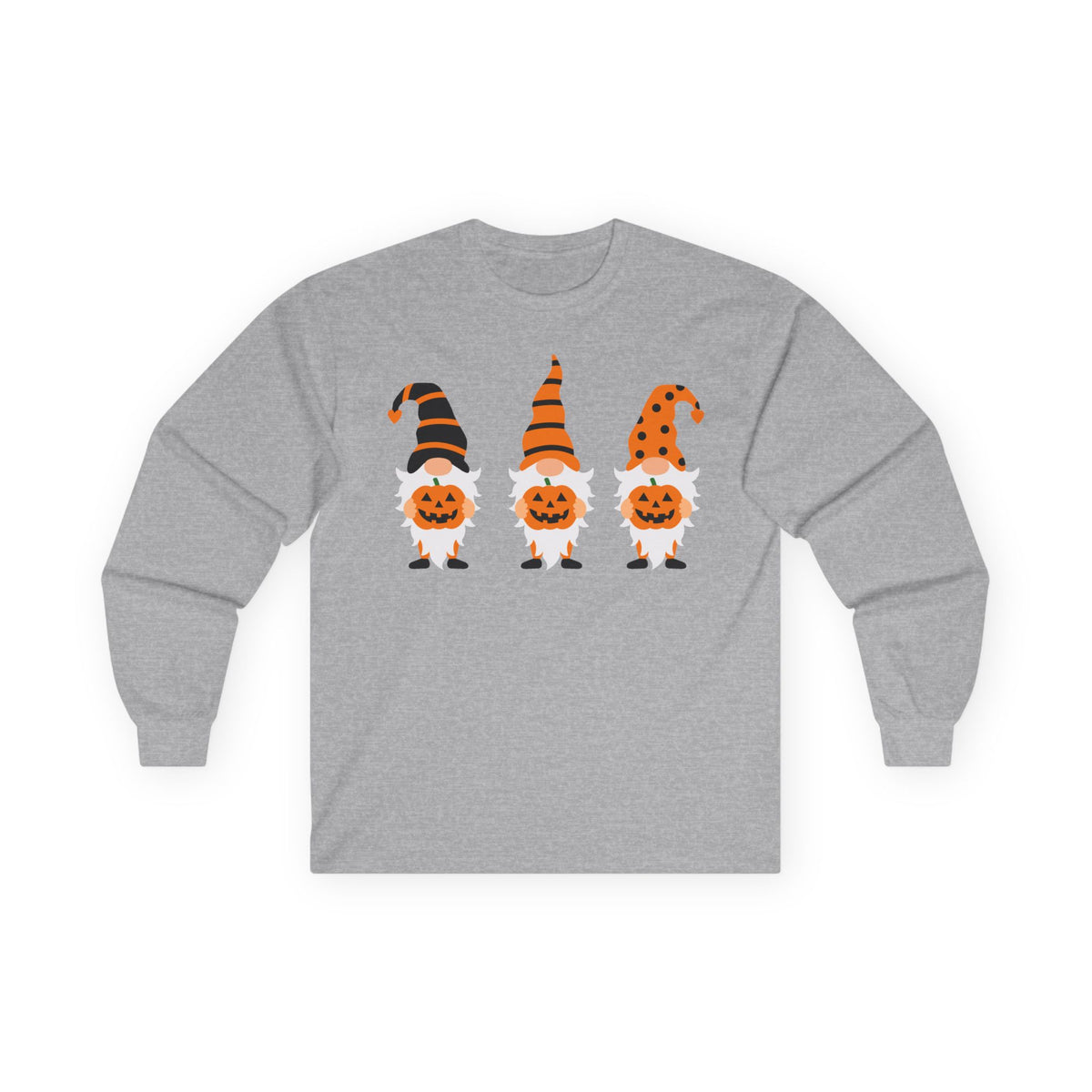 Halloween Pumpkin Gnomes Long Sleeve T-Shirts