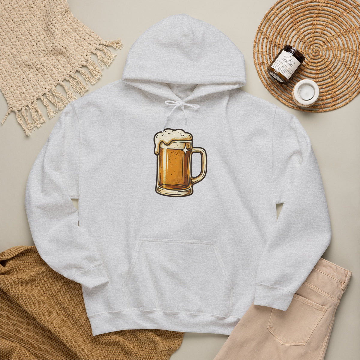 Beer Mug Hoodie — Cozy Beer Graphic Pullover for Brewers & Pub Lovers