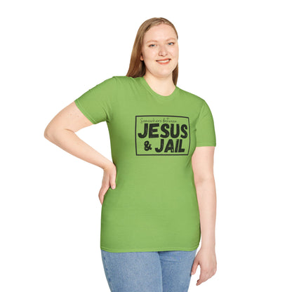 Somewhere Between Jesus & Jail T-Shirt