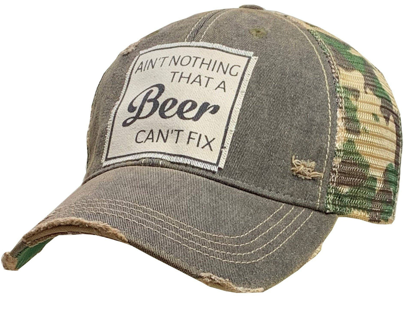AIN'T NOTHING THAT A BEER CAN'T FIX Trucker Hat