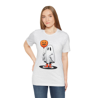 Ghost Tee with Orange Hightops and Pumpkin Balloon