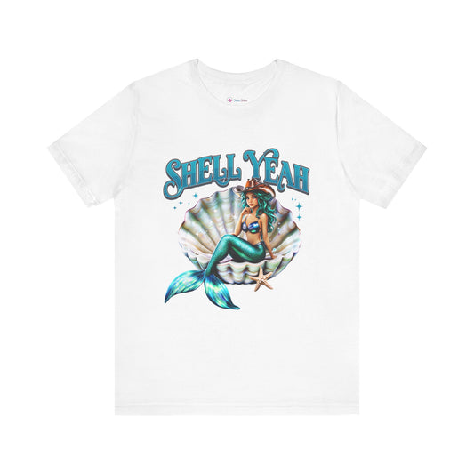 SHELL YEAH Mermaid Cowgirl T-Shirt