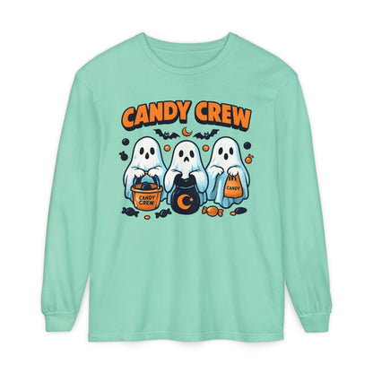 Halloween Ghosts Candy Crew Long Sleeve T-Shirt