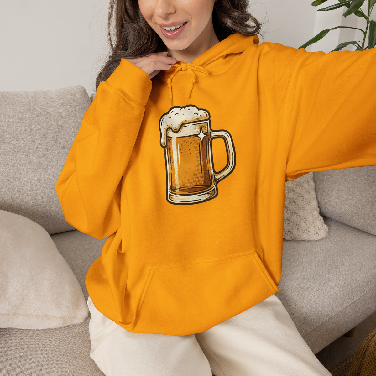 Beer Mug Hoodie — Cozy Beer Graphic Pullover for Brewers & Pub Lovers