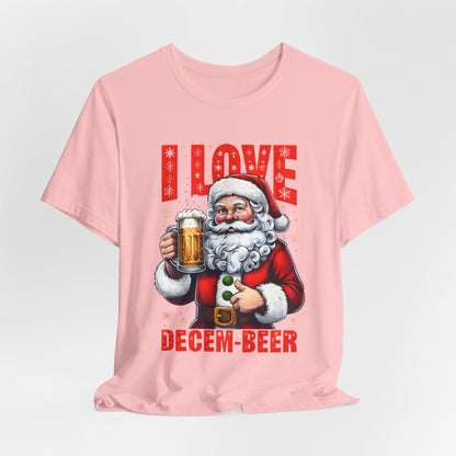 Funny Santa I LOVE DECEM-BEER T-Shirt