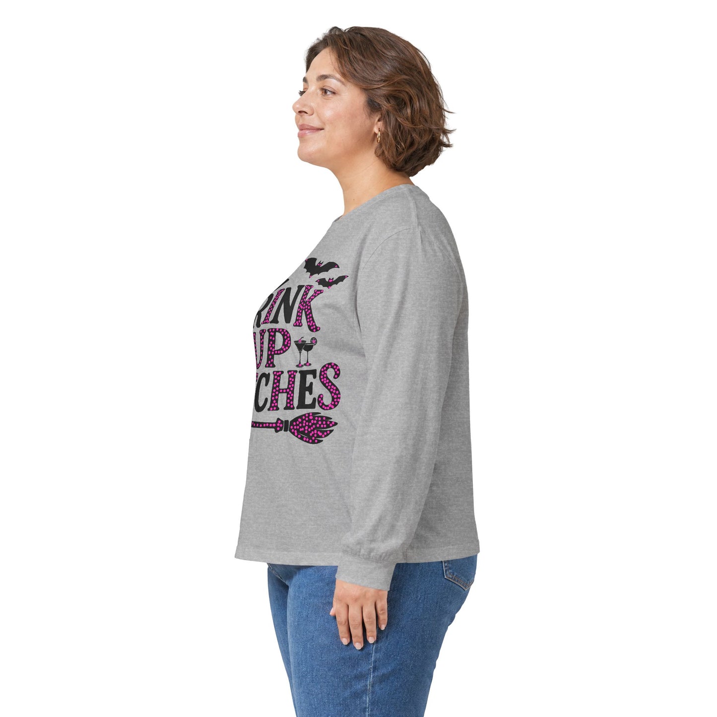Drink Up Witches Long Sleeve T-Shirt Halloween Fun Tee