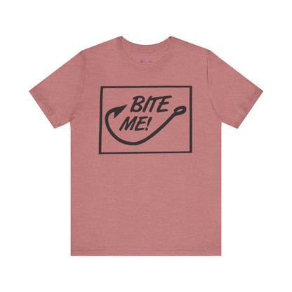 Fishing Hook Unisex Tee - 'BITE ME' Design
