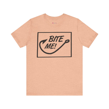 Fishing Hook Unisex Tee - 'BITE ME' Design