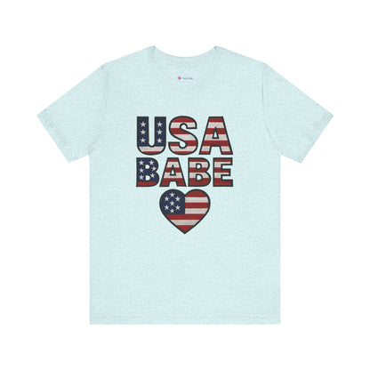 USA BABE HEART T-SHIRT