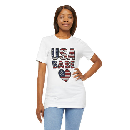 USA BABE HEART T-SHIRT