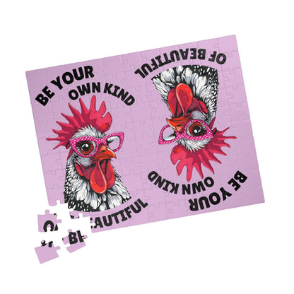 Be Your Own Kind of Beautiful Chicken Puzzle | Assorted Size Jigsaw Puzzles